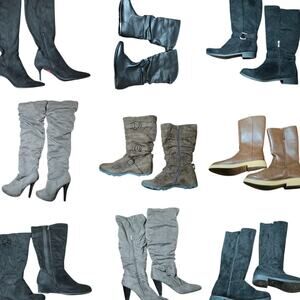 Bulk Men’s Women’s Ankle Boots Shoe Lot Of 9 Name Brand Wholesale Reseller ROI